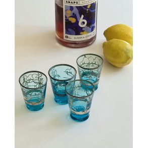 Venetian shot glasses, set of 4