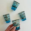 Venetian shot glasses, set of 4
