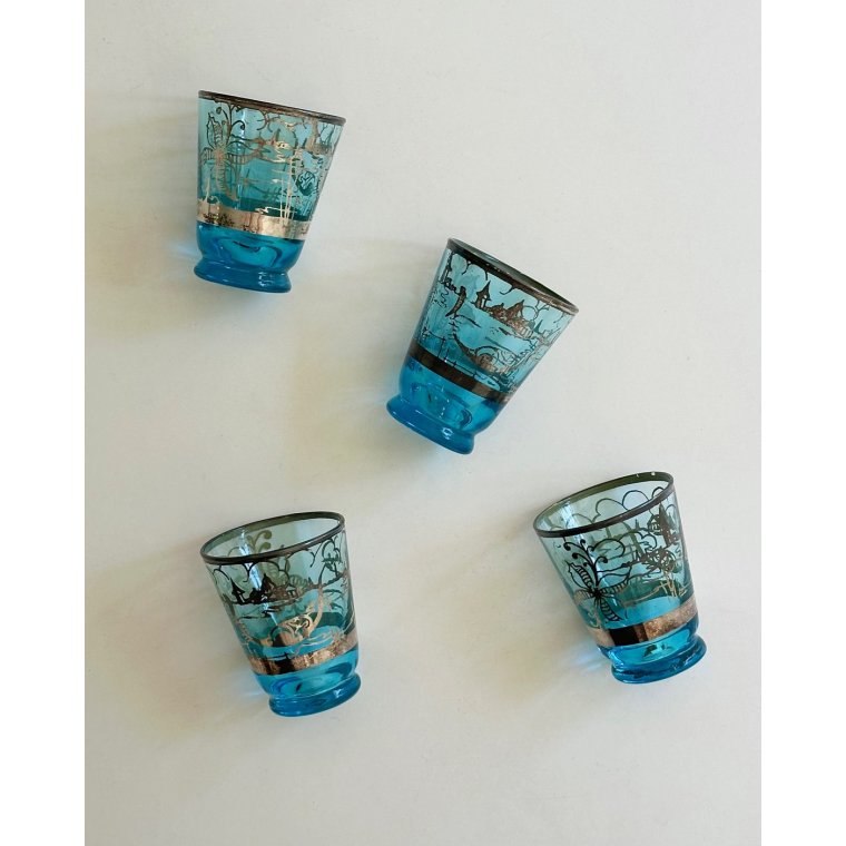 Venetian shot glasses, set of 4