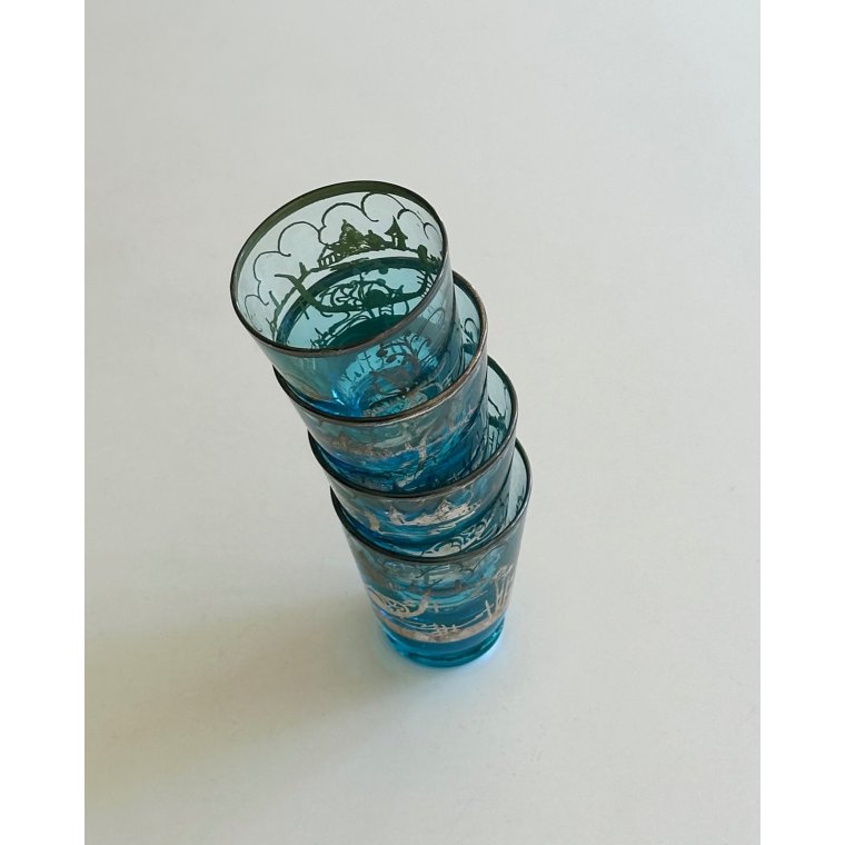 Venetian shot glasses, set of 4