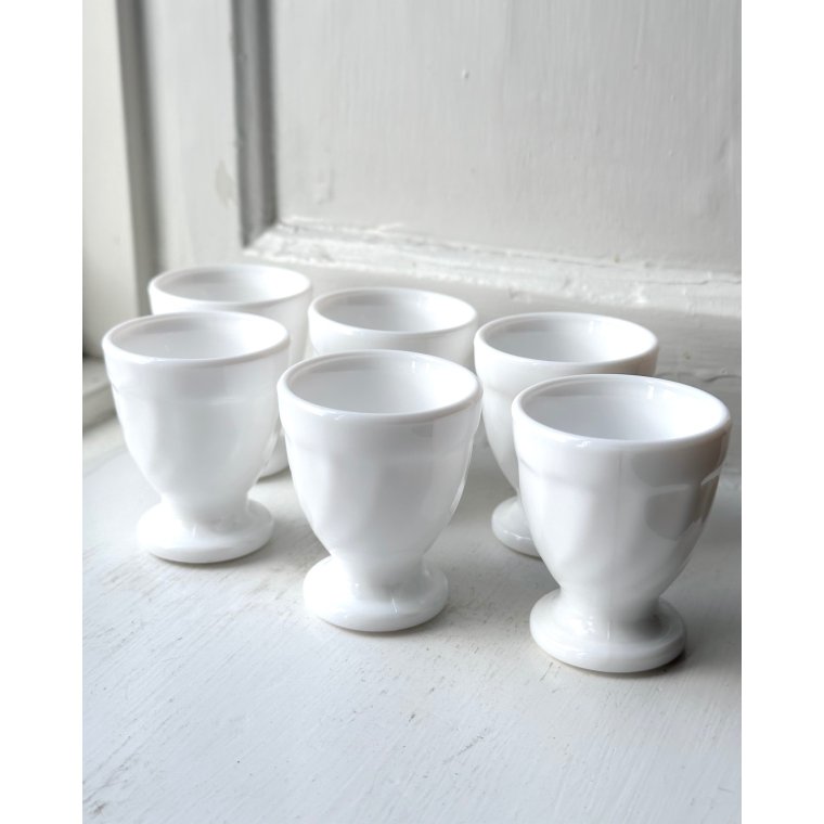 Egg cups w swirl, set of 6