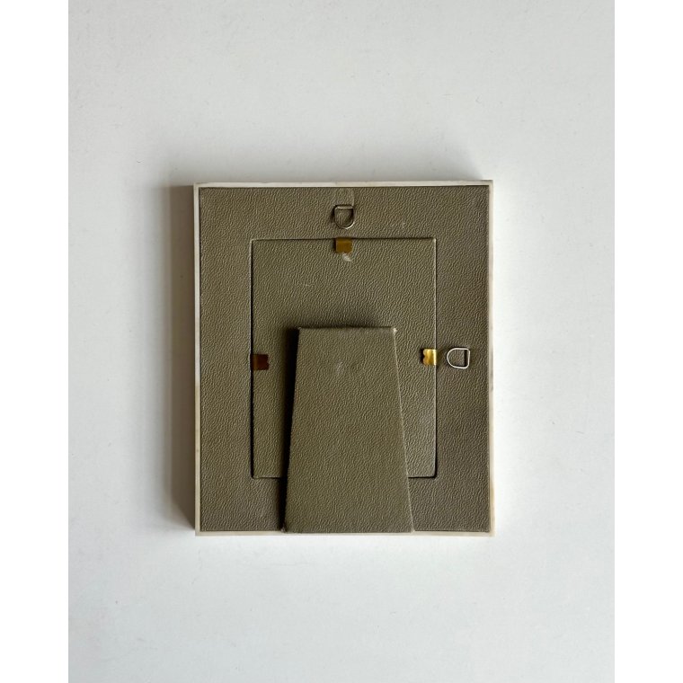 Vintage ramme m ovalt glas