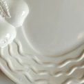 Large dish w fruit motif, faience