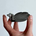 Small tray w squirrel, pewter