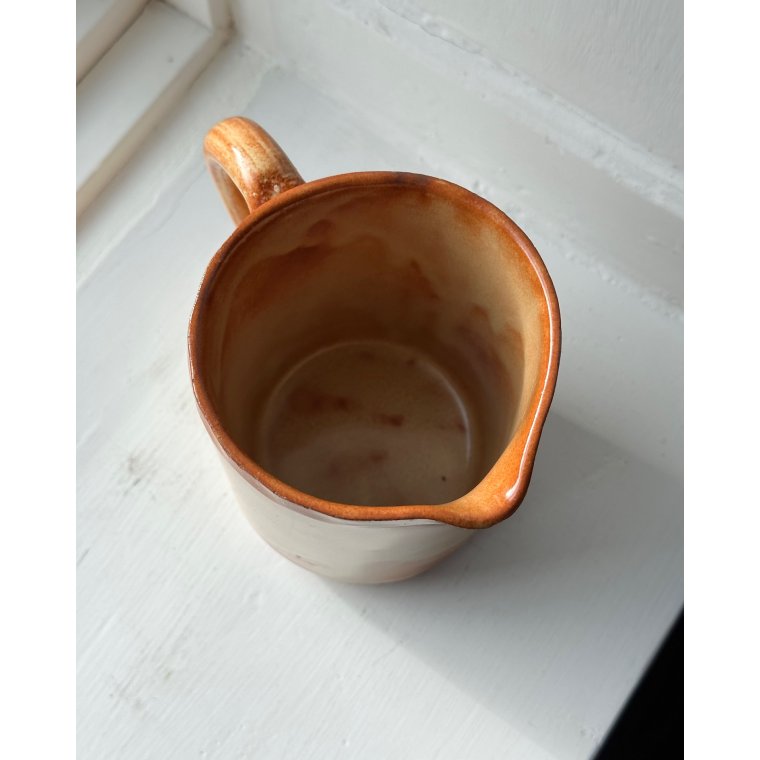 Cylindrisk kande, brun/creme, NB