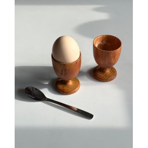 Egg cups, wood, set of 2, NB