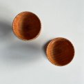 Egg cups, wood, set of 2, NB