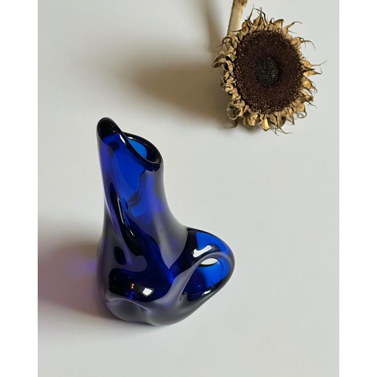 Kunstvase, koboltbl�
