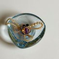 Lysebl� glassk�l m bobler