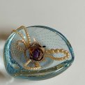 Lysebl� glassk�l m bobler