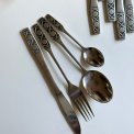 Retro cutlery for 6, stainless steel