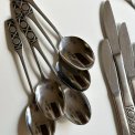Retro cutlery for 6, stainless steel