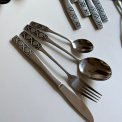 Retro cutlery for 6, stainless steel