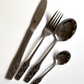 Retro cutlery for 6, stainless steel