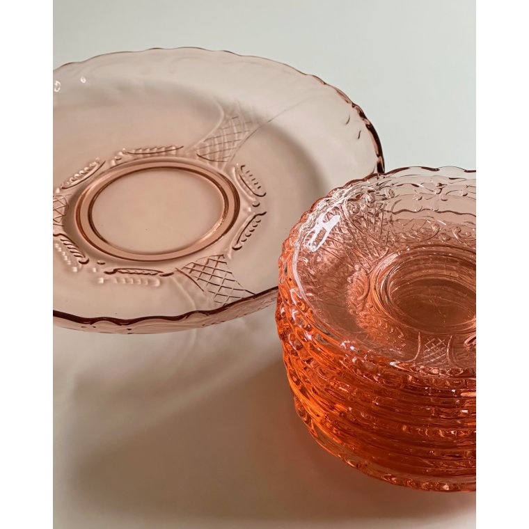 Dish and 12 plates, set