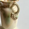 Ceramic vase, cream w pastels