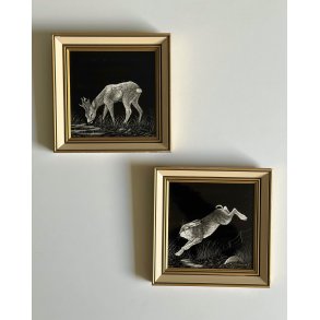 Set of old pictures w animals