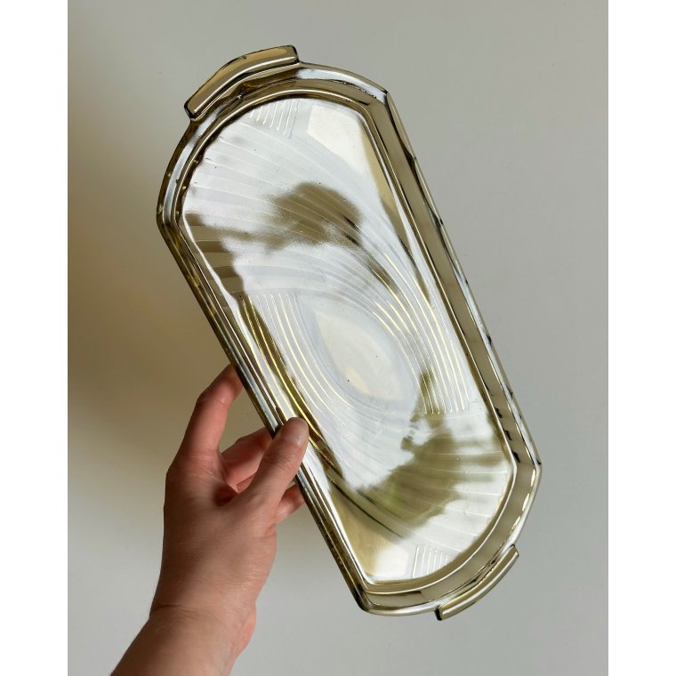 Glasfad, r�gfarvet glas