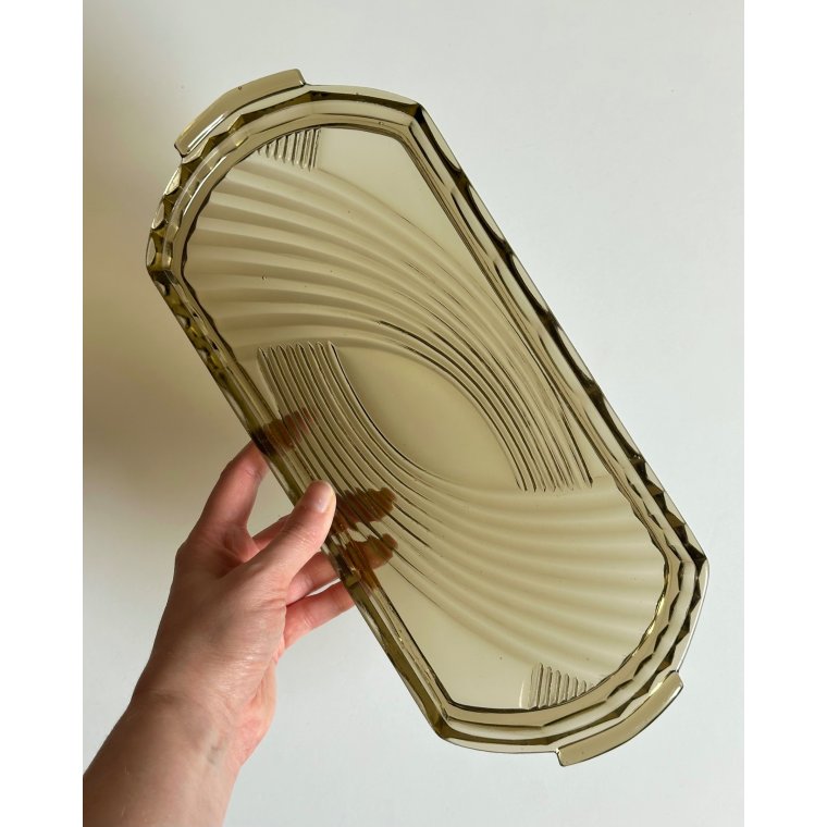 Glasfad, r�gfarvet glas