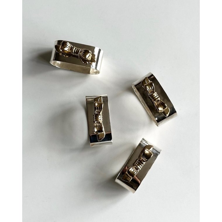 Retro servietringe, 4 stk samlet