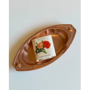 Copper dish, oval and edgy