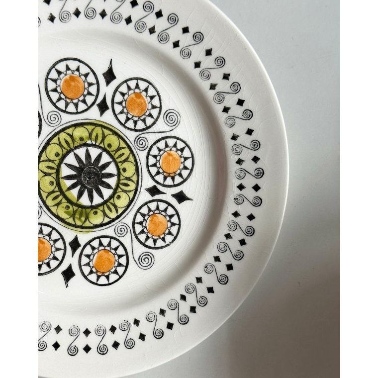 Engelske kagetallerkner, 9 stk samlet