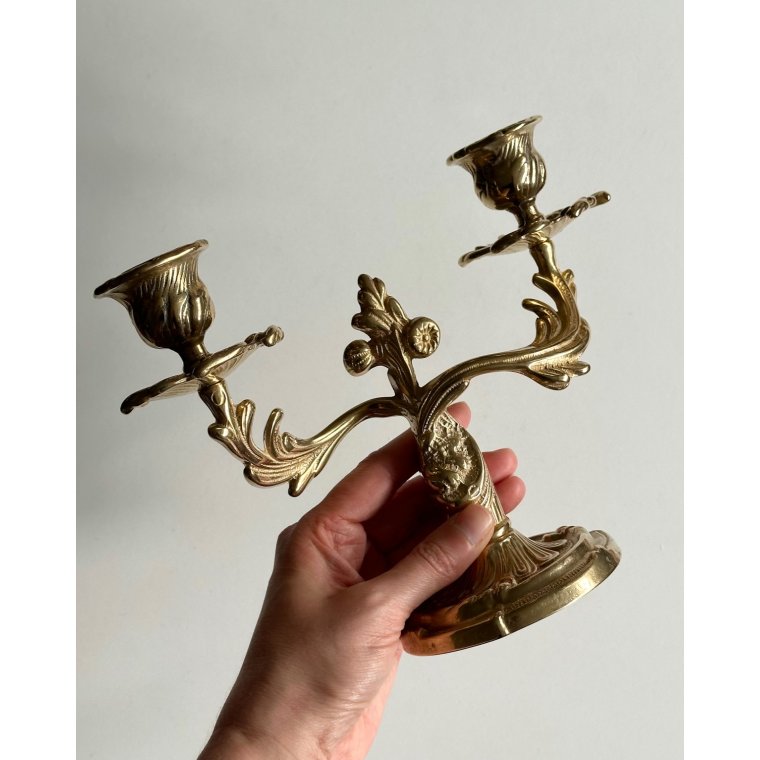 Toarmet messingstage, massiv