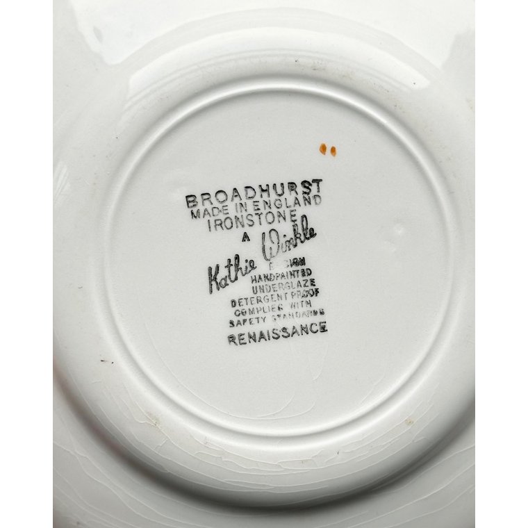 Engelske kagetallerkner, 9 stk samlet