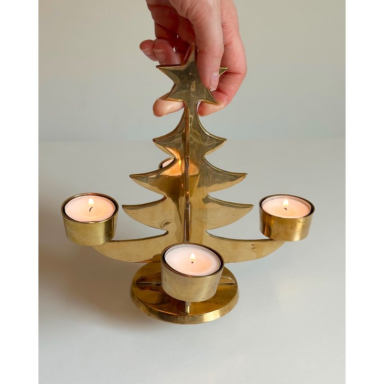 Adventsstage, juletr�, til fyrfadslys
