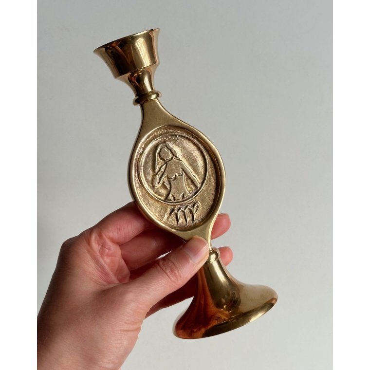 Scandia Malm messingstage, jomfruen