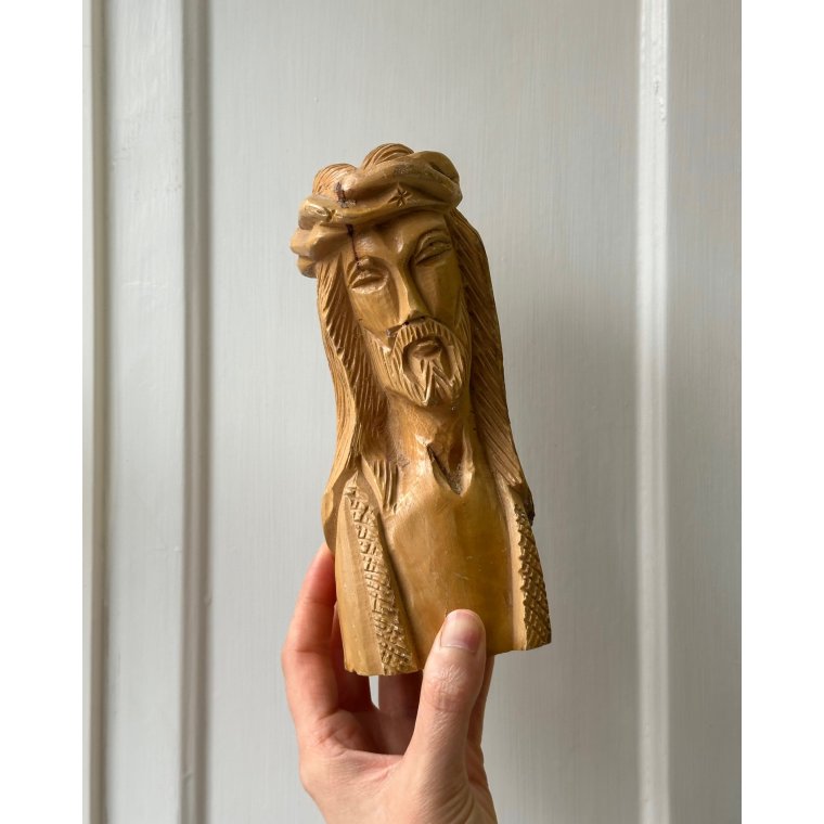 Hand carved Jesus, wood
