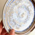Ceramic plate w crystal glaze