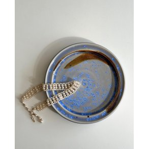 Ceramic plate w crystal glaze