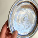 Ceramic plate w crystal glaze