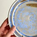 Ceramic plate w crystal glaze