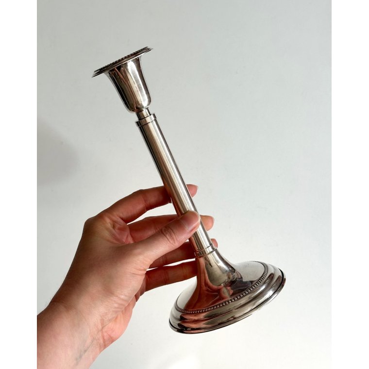Candleholder, silverplated