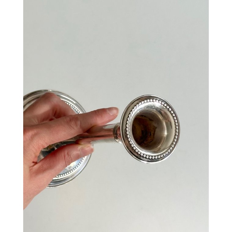 Candleholder, silverplated
