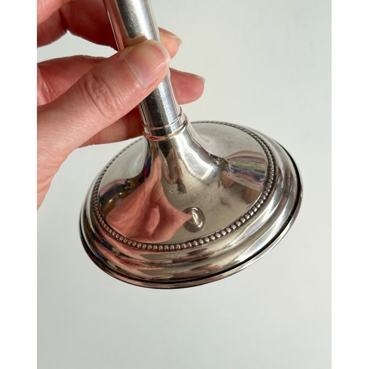 Candleholder, silverplated