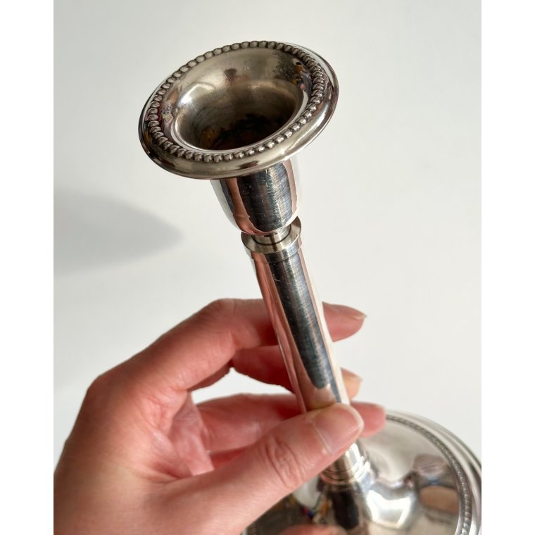 Candleholder, silverplated