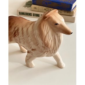 Faience figure, collie