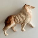 Faience figure, collie
