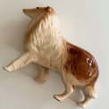 Faience figure, collie