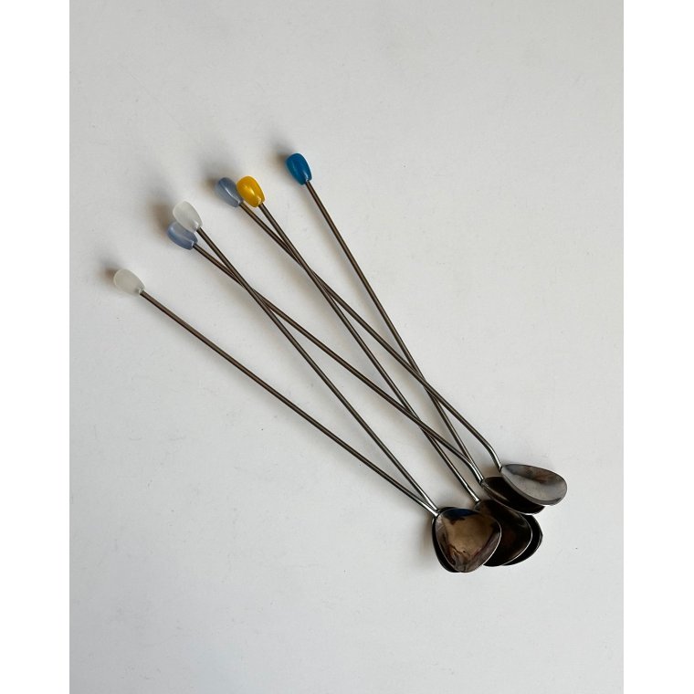 Mid century drinksskeer, 6 stk samlet