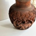 Tablelamp, hand carved wood