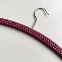 Retro hanger w plastic wrapping, purple/orange