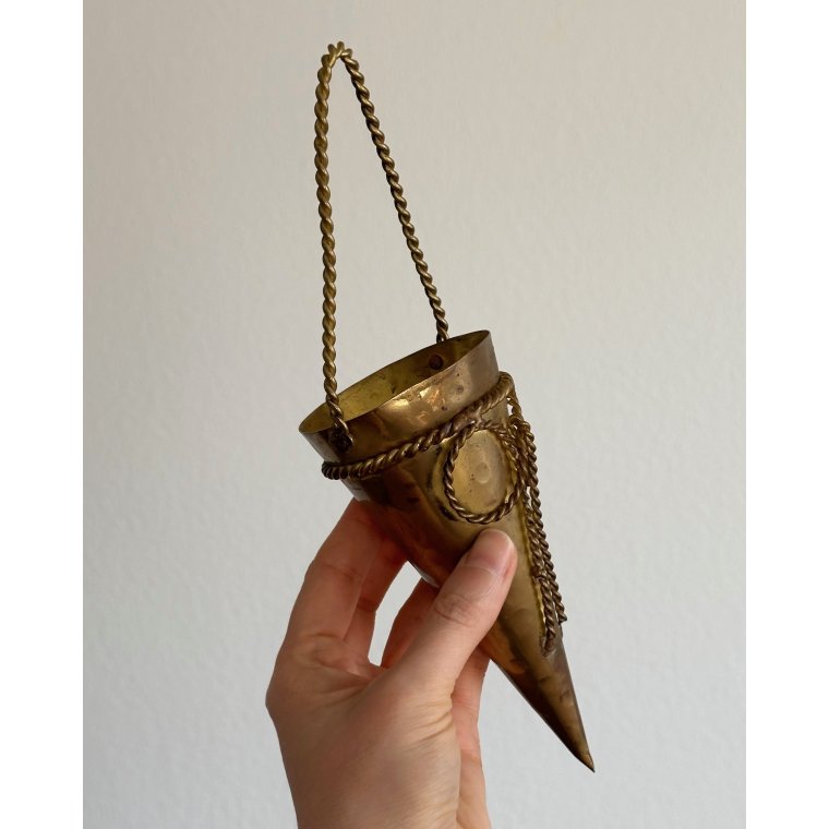 Messingkrmmerhus m snoet hank og sljfe, pr stk