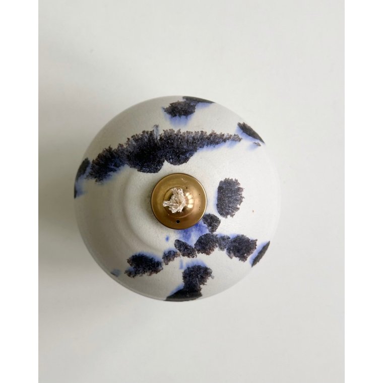 Karsten Nielsen oil lamp, Frederikshavn Stoneware