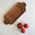 Wooden tray w flowers