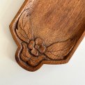 Wooden tray w flowers