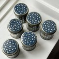 Midnight blue tins, ass. spices, set of 6